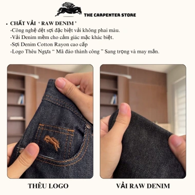 RAW DENIM The Carpenter Quần jean nam cao cấp Form suông vải mềm mại co dãn không phai Giá chỉ 429.999 2 RAW DENIM The Carpenter Quần jean nam cao cấp Form suông vải mềm mại co dãn không phai Giá chỉ 429.999 2