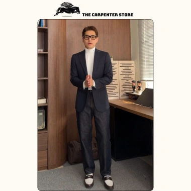 RAW DENIM The Carpenter Quần jean nam cao cấp Form suông vải mềm mại co dãn không phai Giá chỉ 429.999