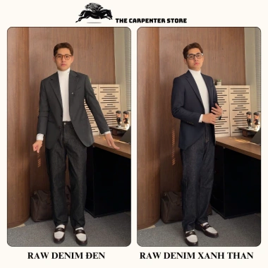 RAW DENIM The Carpenter Quần jean nam cao cấp Form suông vải mềm mại co dãn không phai Giá chỉ 429.999