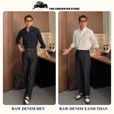 RAW DENIM The Carpenter Quần jean nam cao cấp Form suông vải mềm mại co dãn không phai Giá chỉ 429.999