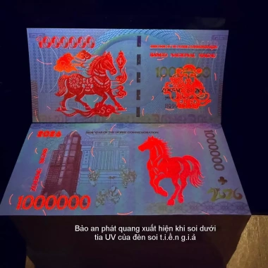 [RẺ] FLASH SALE 50% Tiền Macao Con Ngựa Mệnh Giá 1 Triệu Patacas - Lì Xì Tết 2.026 Giá 2.120₫ 8