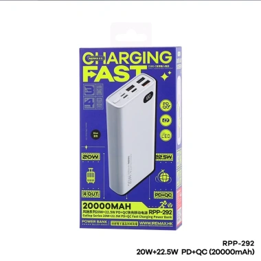 Re max RPP-292 Pin sạc dự phòng 20.000mAh 22.5W, sạc nhanh 4 thiết bị - 359.000₫ 4