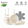 Redchef Bộ Dụng Cụ Nấu Ăn Đá Gốm Chống Dính 16 Món Tay Cầm Tháo Rời PTFE PFOA