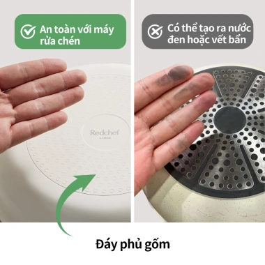 Redchef Bộ Dụng Cụ Nấu Ăn Đá Gốm Chống Dính 16 Món Tay Cầm Tháo Rời PTFE PFOA
