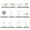 Redchef Bộ Dụng Cụ Nấu Ăn Đá Gốm Chống Dính 16 Món Tay Cầm Tháo Rời PTFE PFOA 9