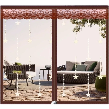 Rèm lưới chống muỗi cửa sổ dán tường NAM CHÂM từ tính tự đóng - Giá 94.500đ 2