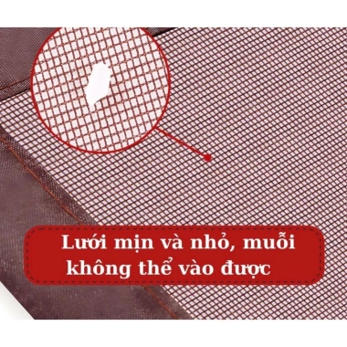 Rèm lưới chống muỗi cửa sổ dán tường NAM CHÂM từ tính tự đóng - Giá 94.500đ 5