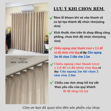 Rèm Màu Trà Sữa – Họa Tiết, Cản Sáng 99% & UV, Trang Trí Phòng Ngủ, Phòng Khách 9