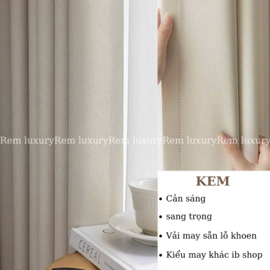 Rèm Màu Trà Sữa – Họa Tiết, Cản Sáng 99% & UV, Trang Trí Phòng Ngủ, Phòng Khách 10