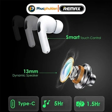 Remax CozyPods W30N Tai nghe Bluetooth không dây ANC + ENC, pin 5h, giá 505k 8