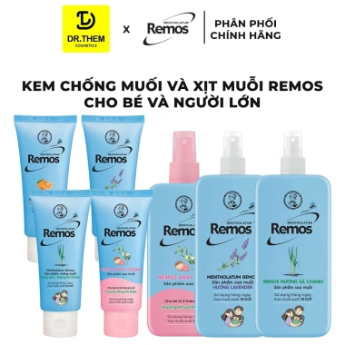 Remos Kem & Xịt Đuổi Muỗi Rohto Metholatum 3 Hương Lavender Sả Chanh Cam - Dành cho Bé & Người Lớn, Giá 39.000