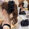 Ren Bóng Bóng Kẹp Tóc Móng Vuốt Nơ Lớn Cho Bé Gái Thời Trang Vải Xếp Ly Giá 53.449đ