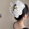 Ren Bóng Bóng Kẹp Tóc Móng Vuốt Nơ Lớn Cho Bé Gái Thời Trang Vải Xếp Ly Giá 53.449đ 9