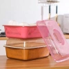 Rổ Đựng Hoa Quả GH86 – Rổ Úp Bát, Hộp Rau Củ Quả Có Nắp kèm Hứng Nước, Giá chỉ 45.000 2