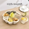 Rổ Đựng Rau Lẩu Chia Ngăn + Khay Xoay 360 HANU – Khay Bánh Mứt Kẹo Tết Hình Hoa Giá 176.000 9