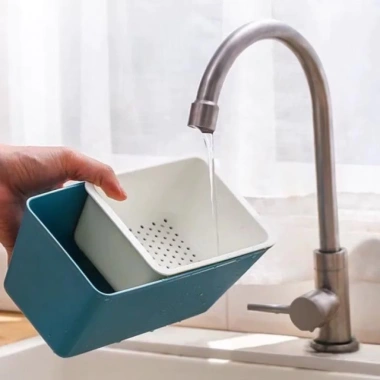 Rổ Đựng Trái Cây 2 Ngăn 2in1 - Khay Đồ Ăn Vật, Giữ Vỏ Hạt, Dễ Vệ Sinh, An Toàn, Giá 26.505 VND 6