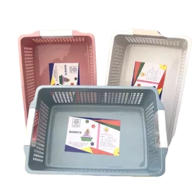 Rổ Nhựa Chữ Nhật Trung, Quai Đựng Tài Liệu cho Văn Phòng và Nhà Bếp – 31.395k