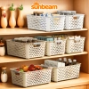 Rổ Nhựa Đa Năng SUNBEAM có Quai - Giỏ Đựng Thực Phẩm, Đồ Khô, Nhà Bếp, Tủ Lạnh, Phòng Ngủ - Giá 33.000 VND