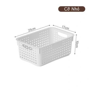 Rổ Nhựa Đa Năng SUNBEAM có Quai - Giỏ Đựng Thực Phẩm, Đồ Khô, Nhà Bếp, Tủ Lạnh, Phòng Ngủ - Giá 33.000 VND 8