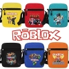 Roblox Túi Đeo Vai Ngang Đen Đa Năng - Túi Vuông Nhỏ Thời Trang cho Trẻ Em & Người Lớn, Quà Tặng Du Lịch