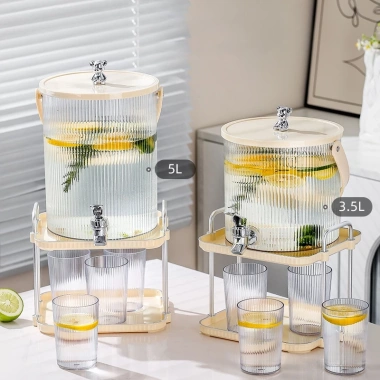 RONGRIVER Bình đựng nước có vòi 3,5L - 5L Lưu trữ trà, nước trái cây trong tủ lạnh, giảm giá 20%