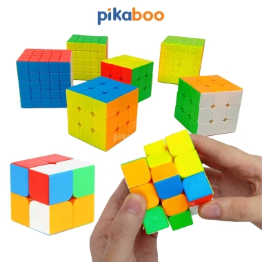 Rubik 6 mặt 3x3 4x4 5x5 Pikaboo - Đồ chơi trí tuệ, kích thích tư duy trẻ sớm, giảm còn 52.000 VND