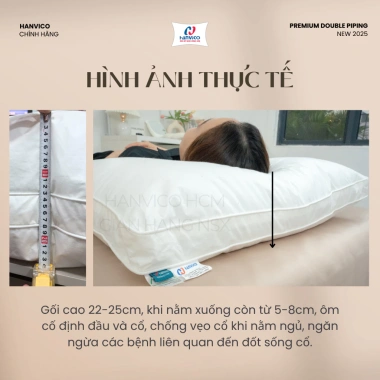 Ruột Gối Microfiber Lông Vũ Luxury 6 Sao 2 Viền Piping Premium - Chống Xẹp Lún Giá 430.000đ 6