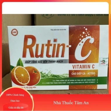 RutinC Cao Diếp Cá + Actiso – Tăng Sức Bền, Giảm Nóng Nhiệt, Chảy Máu Chân Răng – 72.000đ