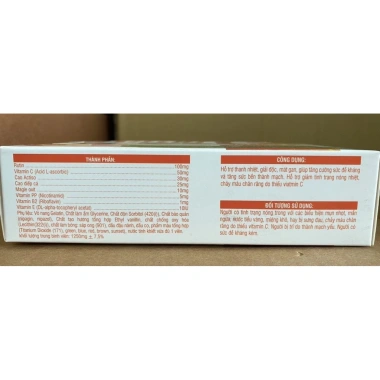 RutinC Cao Diếp Cá + Actiso – Tăng Sức Bền, Giảm Nóng Nhiệt, Chảy Máu Chân Răng – 72.000đ