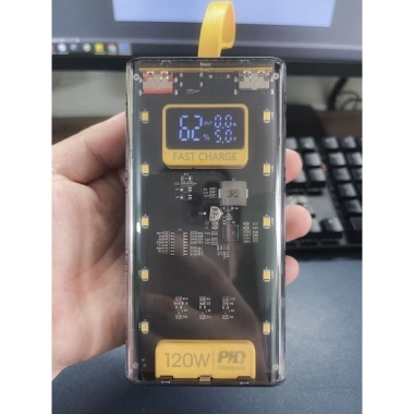 Sạc điện thoại 120W 50.000mAh PD 22.5W kèm 4 cáp và đèn LED - AUDIO365 - 239.000₫ 10 Sạc điện thoại 120W 50.000mAh PD 22.5W kèm 4 cáp và đèn LED - AUDIO365 - 239.000₫ 10