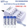 Sạc DP-B02 Doublepow 4 khe 4 viên AA/AAA cho mic không dây, camera, đồ chơi trẻ em 49.500 5