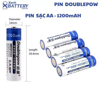 Sạc DP-B02 Doublepow 4 khe 4 viên AA/AAA cho mic không dây, camera, đồ chơi trẻ em 49.500