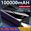 Sạc dự phòng 100.000mAh 120W sạc nhanh kèm cáp, pin dung lượng lớn, dây cắm đa điện thoại - 245k