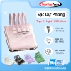 Sạc dự phòng 10.000mAh – 4 dây Light/USB‑Micro/Type‑C, màn hình % pin, giảm còn 229k