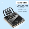 Sạc dự phòng 10.000mAh – 4 dây Light/USB‑Micro/Type‑C, màn hình % pin, giảm còn 229k 8