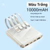 Sạc dự phòng 10.000mAh – 4 dây Light/USB‑Micro/Type‑C, màn hình % pin, giảm còn 229k 9