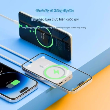 Sạc Dự Phòng 10.000mAh Giá Đỡ & Hút Từ Tính, Hỗ Trợ Sạc Nhanh, An Toàn, 335.000₫ 8