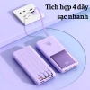 Sạc Dự Phòng 10.000mAh kèm 4 Cáp Sạc Nhanh Type-C, Light, USB-Micro - Sạc Nhiều Thiết Bị, Quà Tặng 199k 2