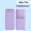 Sạc Dự Phòng 10.000mAh kèm 4 Cáp Sạc Nhanh Type-C, Light, USB-Micro - Sạc Nhiều Thiết Bị, Quà Tặng 199k 9
