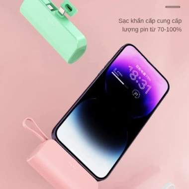 Sạc dự phòng 10.000mAh PD 15W nhanh, cắm trực tiếp, nhỏ gọn, sạc 2 điện thoại cùng lúc - 98.000đ 8