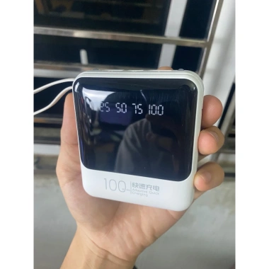 Sạc dự phòng 10.000mAh Power Bank 01 tích hợp cáp, đèn LED, đa màu - Giá 129.000₫ 10