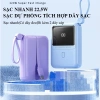 Sạc dự phòng 10.000mAh sạc nhanh 22.5W cầm tay với 2 dây cho iPhone Samsung Oppo PD01S 3