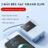 Sạc dự phòng 10.000mAh sạc nhanh 22.5W cầm tay với 2 dây cho iPhone Samsung Oppo PD01S 7