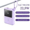 Sạc dự phòng 10.000mAh sạc nhanh 22.5W cầm tay với 2 dây cho iPhone Samsung Oppo PD01S 8
