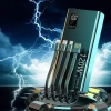 Sạc dự phòng 120W 50.000mAh, tích hợp 4 dây sạc và đèn LED, tương thích mọi máy 2