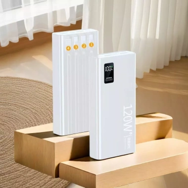 Sạc dự phòng 120W 50.000mAh, tích hợp 4 dây sạc và đèn LED, tương thích mọi máy 10 Sạc dự phòng 120W 50.000mAh, tích hợp 4 dây sạc và đèn LED, tương thích mọi máy 10