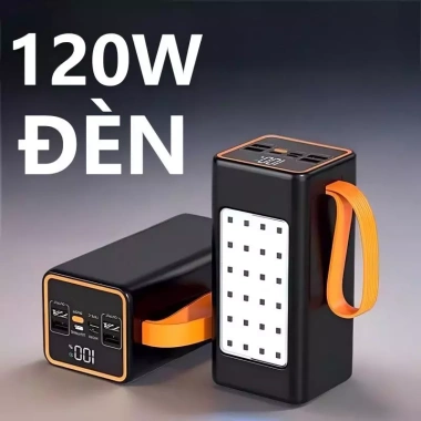 Sạc dự phòng 150.000mAh sạc nhanh 120W, dung lượng lớn, đa cổng USB, chỉ 285.000 VND