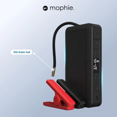 Sạc dự phòng 15,000mAh Mophie GO Rugged AIR và bộ kích bình ô tô 55.5Wh/1.200A, bảo hành 2 năm - Giá ưu đãi 3.2 triệu 3