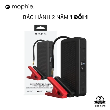 Sạc dự phòng 15,000mAh Mophie GO Rugged AIR và bộ kích bình ô tô 55.5Wh/1.200A, bảo hành 2 năm - Giá ưu đãi 3.2 triệu 7