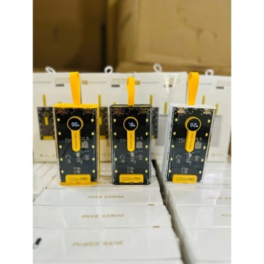 Sạc dự phòng 20.000mAh 120W trong suốt, sạc siêu nhanh kèm dây cho mọi máy - 195.000 VND